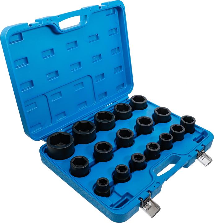 Actual product image BGS Power socket spanner socket set (19 mm, 21 mm, 22 mm, 24 mm, 27 mm, 30 mm, 32 mm, 33 mm, 34 mm, 35 mm, 36 mm, 38 mm, 40 mm, 41 mm, 46 mm, 50 mm, 55 mm)