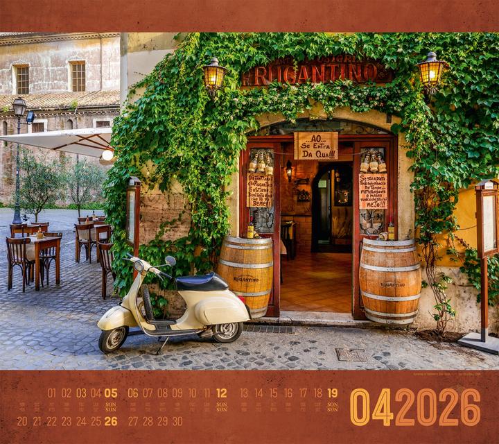 Produktbild World of Food - Kulinarische Weltreise Kalender 2026 (Englisch, Deutsch, Ackermann Kunstverlag GmbH, 2025)
