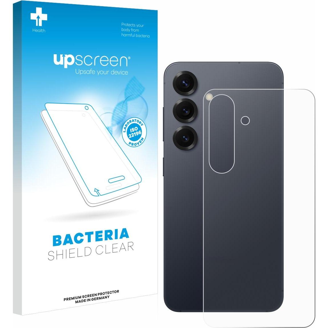 upscreen Schutzfolie Displayschutz Displayschutzfolie Folie Klar antibakteriell (1 Stück, Samsung Galaxy S25), Smartphon...