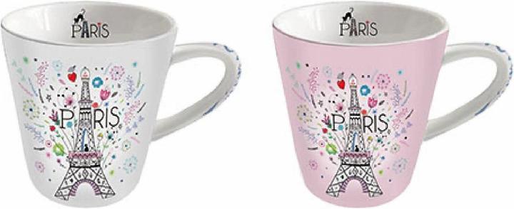 Actual product image Kiub two conical cups + box la parisienne fleurs (2x)