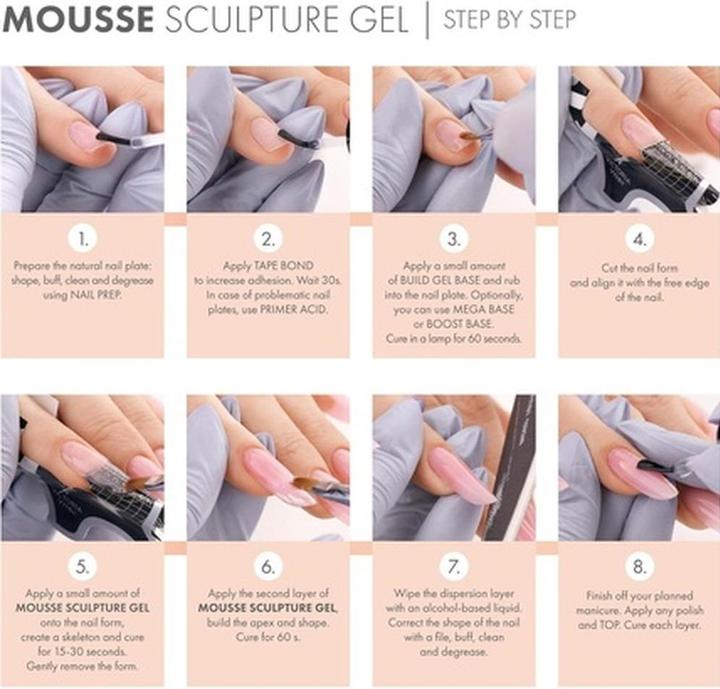 Actual product image Visconti Di Modrone Victoria Vynn Mousse Sculpture Gel 50ml New Thixotropic Gel New Coral Soft 03 (New Soft Coral, Gel-Effect Nail Polish)