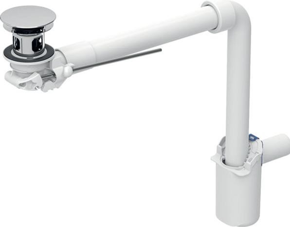 Produktbild Geberit Waschbeckenablauf/Raumsparsiphon für eine Standarmatur (Siphon-Montagematerial)