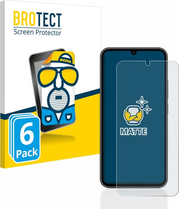 Produktbild BROTECT Entspiegelungs-Schutzfolie Displayschutz Matt (6 Stück)