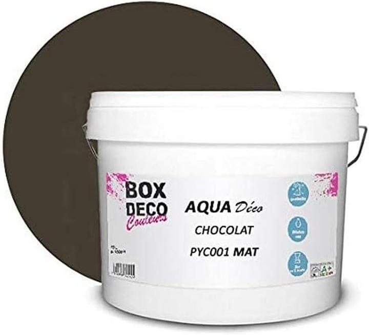 Actual product image Box Deco Couleurs Matte Acrylic Wall Paint, High Coverage, Quick-Drying, Washable, Professional Finish