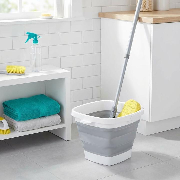 Produktbild König Design Eimer faltbar Falteimer Putzeimer Wassereimer Camping Campingeimer Angeleimer (10 l)