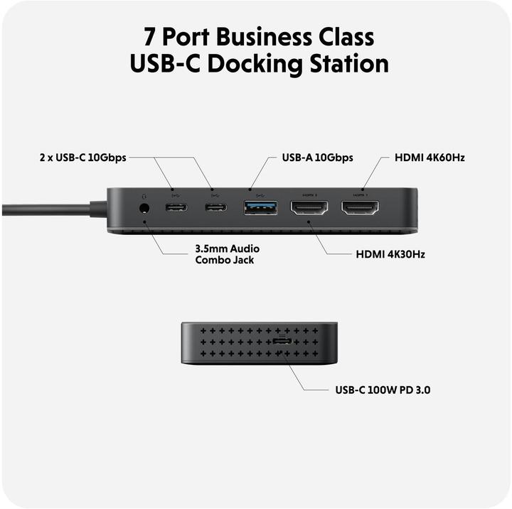 Produktbild Hyper Drive Universal USB-C 7-in1 Dual HDMI Mobile Dock (USB-C, 7 Ports)