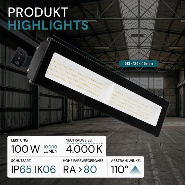 Produktbild Luxula LED-Hallenleuchte LX500141 (10000 lm)