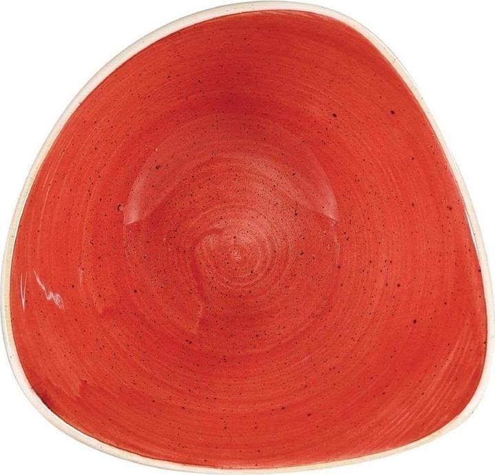 Actual product image Churchill Stonecast Berry Red Triangle Bowl 15.3cm (1 x, 15.30 cm)