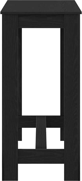 Produktbild vidaXL Bartisch aus schwarzem Eichenholz 102x50x103,5 cm aus Ingenieurholz (102 x 50 x 103.5 cm)