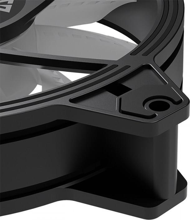Actual product image Modecom Volcano Apex 120 Argb Black Reverse Fan (120 mm)