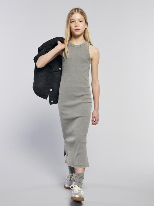 Actual product image Jonen Ärmelloses langes Mädchen Kleid aus Rippmaterial (128)