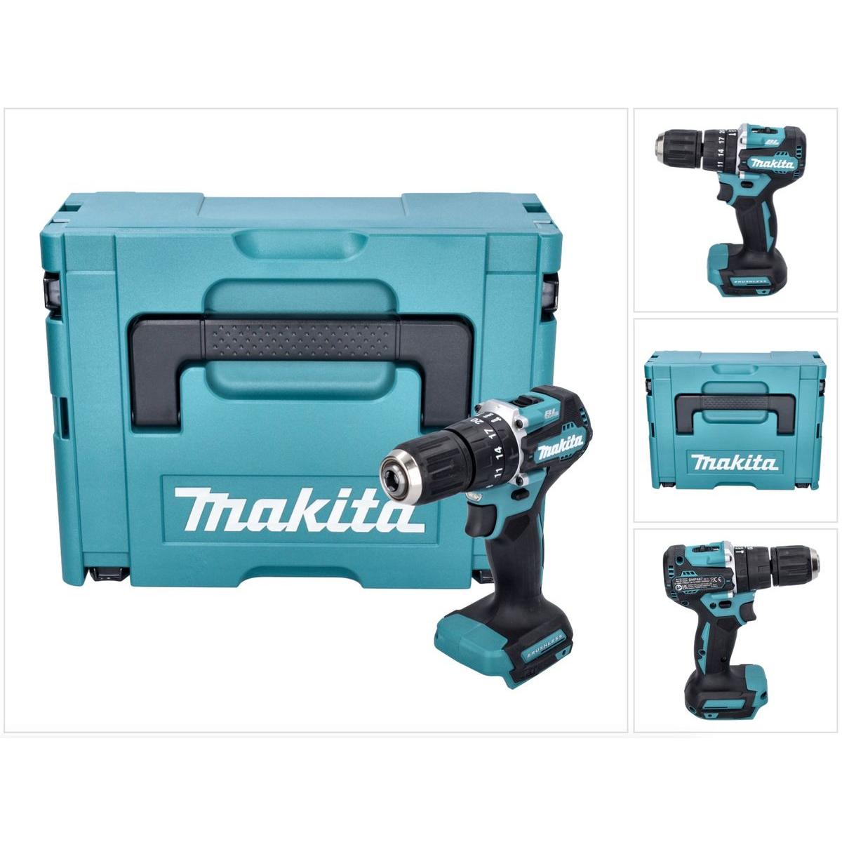 Thumbnail - Makita, Bohrmaschine + Akkuschrauber, DHP 487 ZJ (Akkubetrieb)