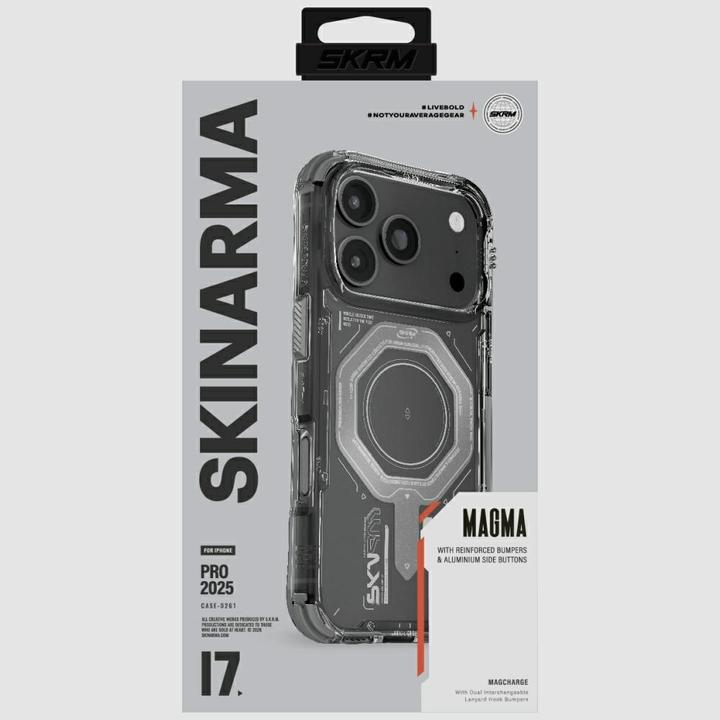 Produktbild Skinarma Magma Case for iPhone 17 Pro Magnetic Charging Graphite (Apple iPhone 17 Pro)