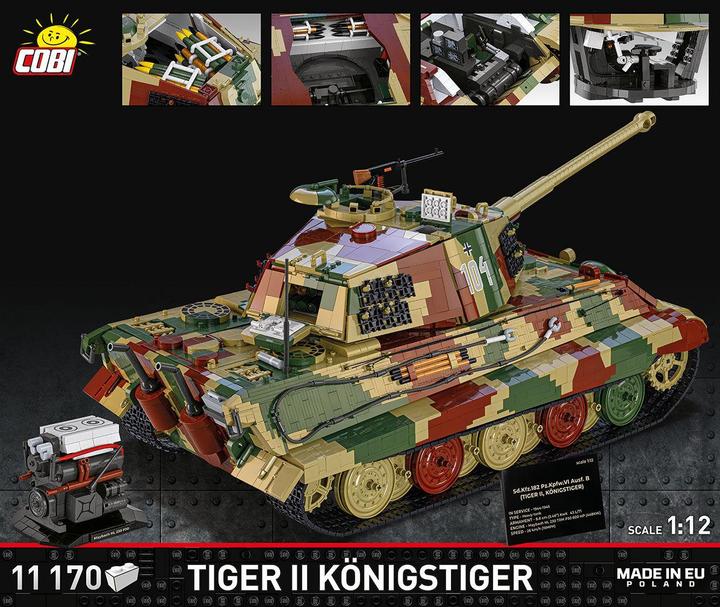 Actual product image Cobi 11000 PCS TIGER II Königstiger 1:12 COBI-2808