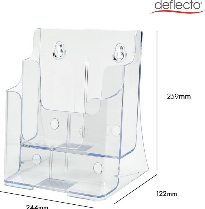 Produktbild Deflecto Prospekthalter "Classic" DIN A4, 2 Fächer (A4)