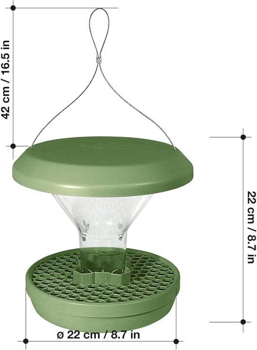 Actual product image Swissinno Vogel-Futtersilo Davos sage SMART BIRDS