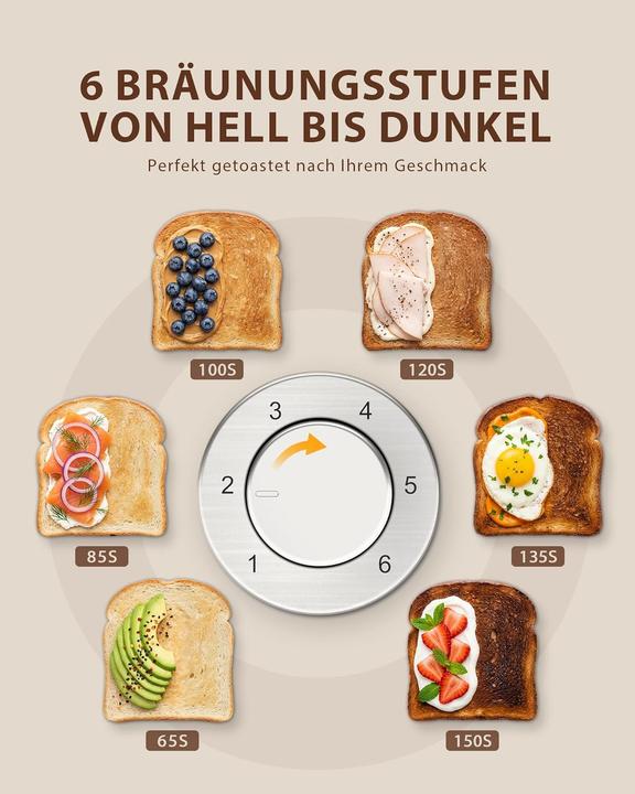 Produktbild Zachvo Toaster mit Brötchenaufsatz