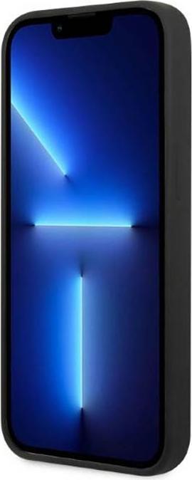 Image du produit Guess GUHMP13XSPLK iPhone 13 Pro Max 6,7" czarny/black hard case Silicone Logo Plate MagSafe (Apple iPhone 13 Pro Max)