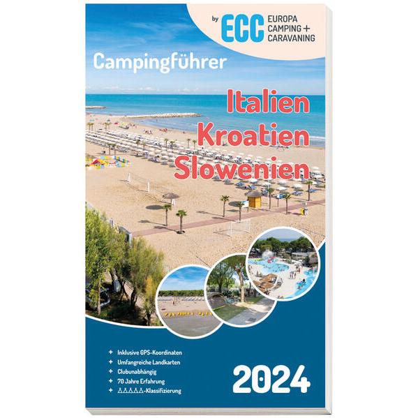 ECC Campingführer Italien / Kroatien / Slowenien 2024, Landkarte