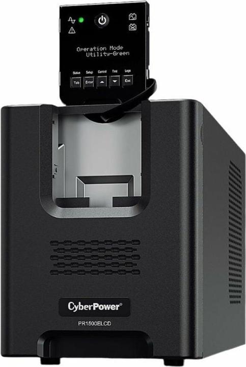 Produktbild Cyberpower PR1500ELCD Line-Interactive 1500VA/1350W Sinsuwelle AVR LCD Ausgang(8) IEC RS232 USB HID EPO SNM... (1500 VA, 1350 W, Line-Interaktiv USV)