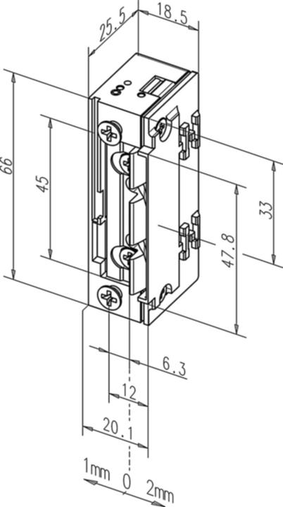 Image du produit effeff Gâche électrique 118 F.13 ProFix 2 (Intérieur)