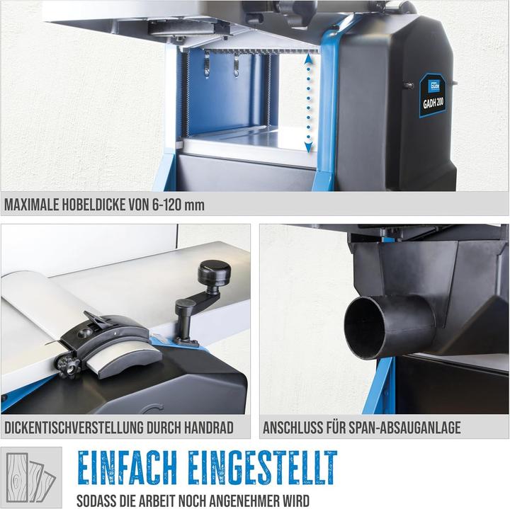 Immagine prodotto Güde Pialla e spessori combinati GADH 200