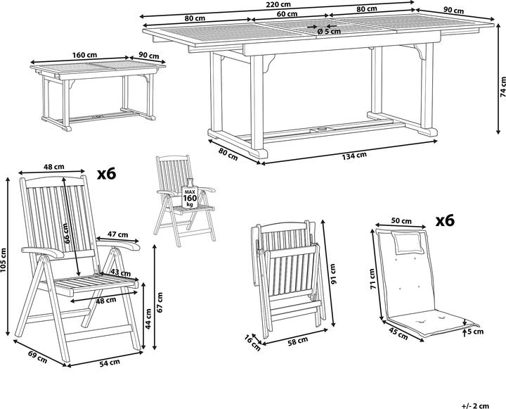 Produktbild Beliani Java Premium (160 x 90 x 74 cm)