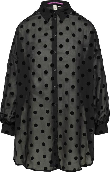 Image du produit s.Oliver Bluse Transparente Longbluse mit seitlichen Schlitzen (34)
