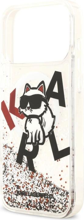 Productafbeelding Karl Lagerfeld - Liquid Glitter MagSafe - iPhone 17 Pro Max - Liquid Choupette Head (Apple iPhone 17 Pro Max)