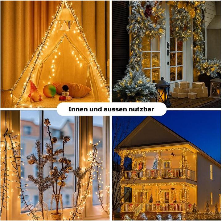 Image du produit Hermex LED Lichterkette 20m Cluster-Lichterkette Weihnachtsbeleuchtung (20 m)