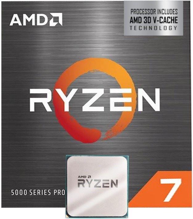 Actual product image AMD Ryzen 7 5800X3D (AM4, 3.40 GHz, 8 -Core)