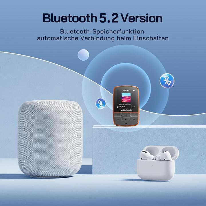 Produktbild Wolfang MP3-Player mit Sportclip (64 GB)