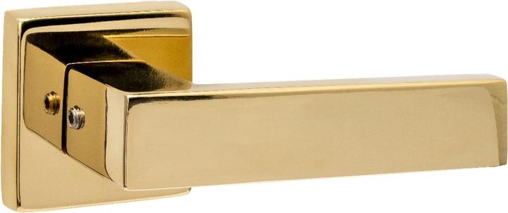 Intersteel Deurkruk Amsterdam met rozet massief verdekt 53x53x10mm met nokken PVD (Door handle)