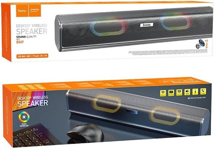Produktbild Hoco Bluetooth speakers Bluetooth speaker 2 x 5W 2,5h BS49 metal gray (2.50 h)