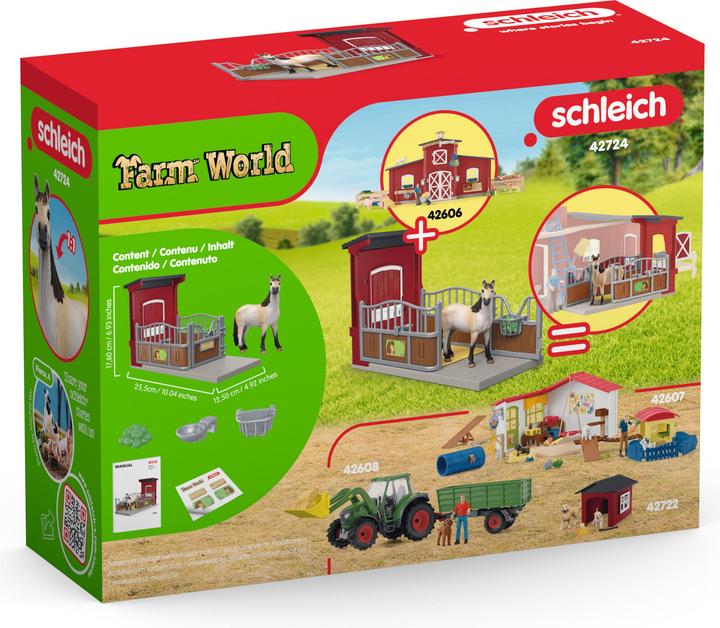 Actual product image Schleich Ponybox with mustang mare