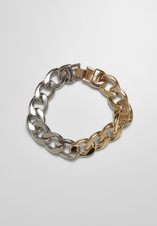 Produktbild Urban Classics Heavy Two-Tone Bracelet (21 cm, 100% Zink Legierung)