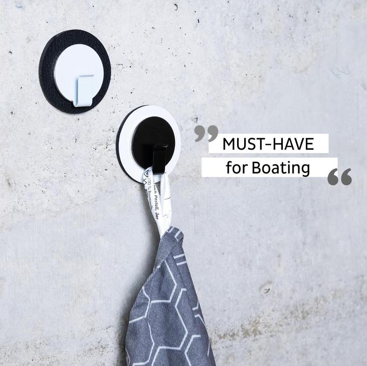 Actual product image Silwy Magnetic hook 1 piece, black/white (1x)