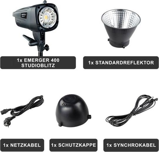 Produktbild Walimex pro Emerger 400 Studioblitz (400 W, Blitzkopf)