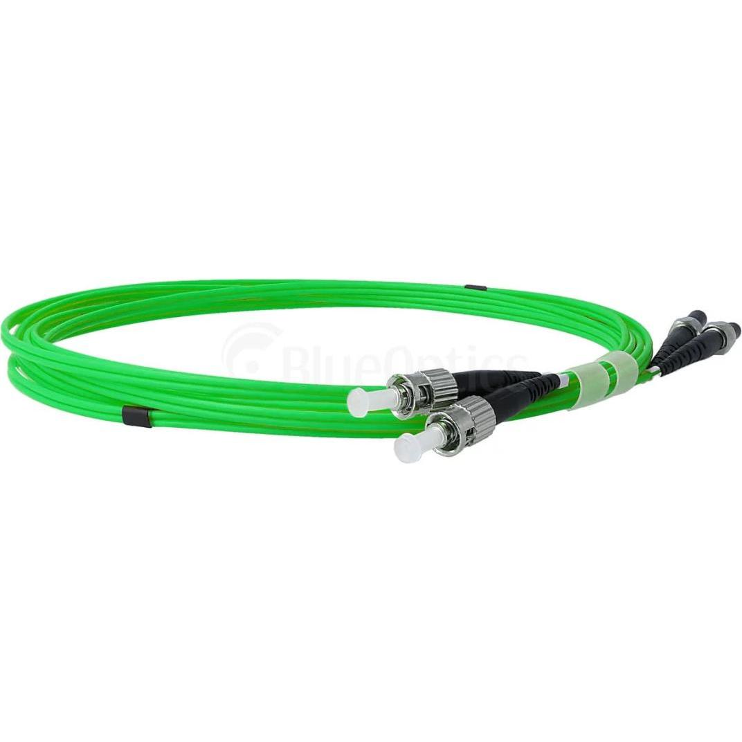 Thumbnail - BlueOptics Duplex LWL Patchkabel ST-FSMA Multimode OM5 15 Meter (CAT8.1, 15 m), Netzwerkkabel