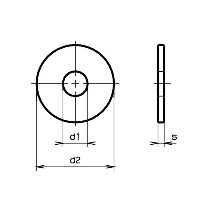 Actual product image BestaPac Karrosserie Scheiben rostfrei 8.4x30x1.5