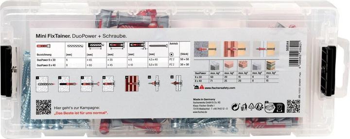 Produktbild Fischer MiniFixTainer - DuoPower + S (160 Stk.)