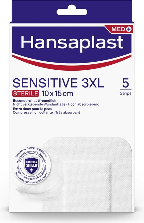 Actual product image Hansaplast Wound plaster Sensitive 3XL 5 pieces (5 x)