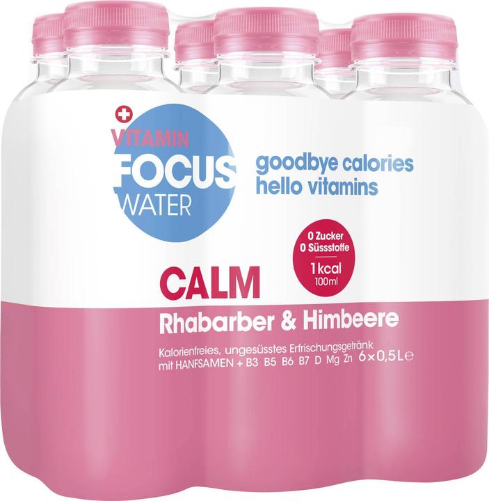 Image du produit Focuswater Calm (Rhubarbe & framboise, 6 x)