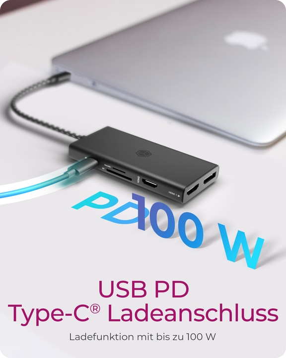 Produktbild Icy Box IB-DK4011-CPD (USB-C, 9 Ports)