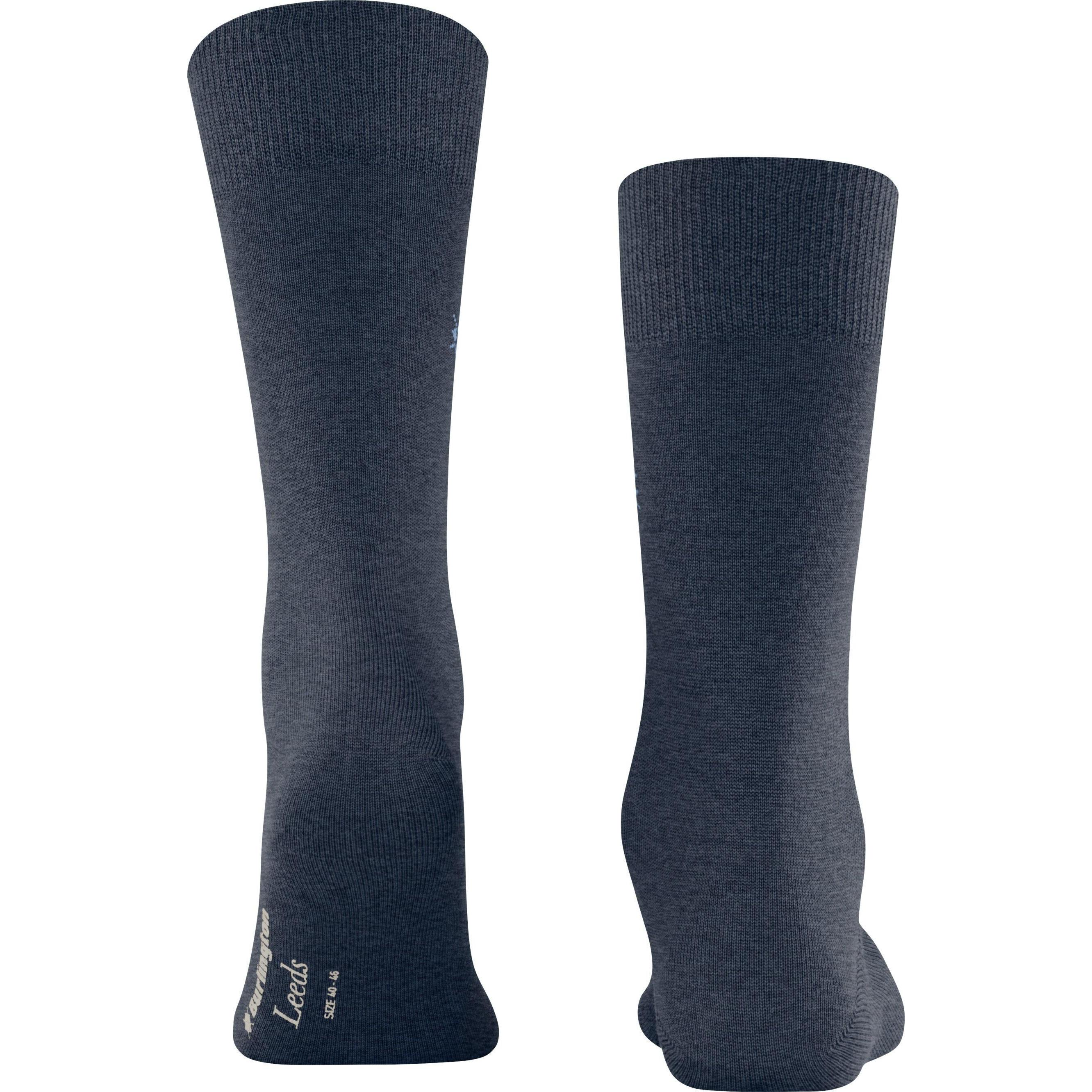 Thumbnail - Burlington, Herren, Socken, Leeds So, Blau, (Einzelpack, 40 - 46)