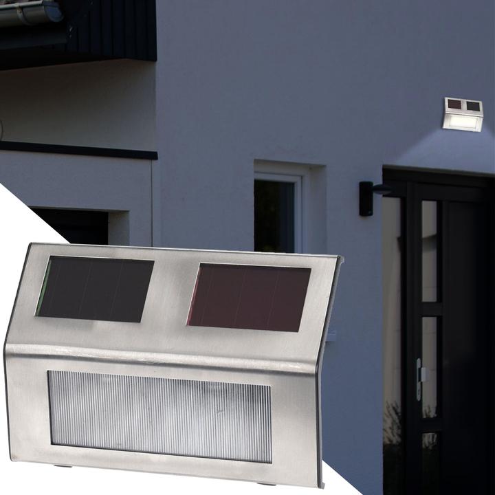 Actual product image ProGarden Set of 4 solar LED wall lights