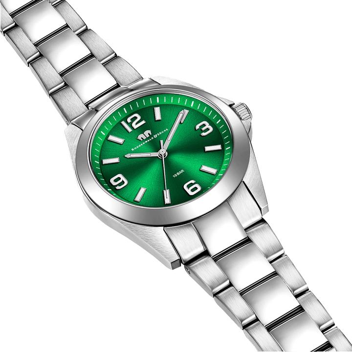 Immagine prodotto Orologio al quarzo da donna Majestia in acciaio inox argento - 32438 (Orologio da polso analogico, 37.50 mm)