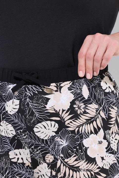 Immagine prodotto Ulla Popken Pantaloncini in confezione doppia con orlo elastico e tinta unita/foglie (46, 48)