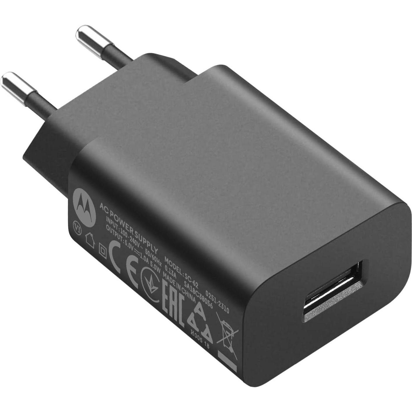 Motorola SC62 USB-Netzteil (5 W), USB Ladegerät, Schwarz