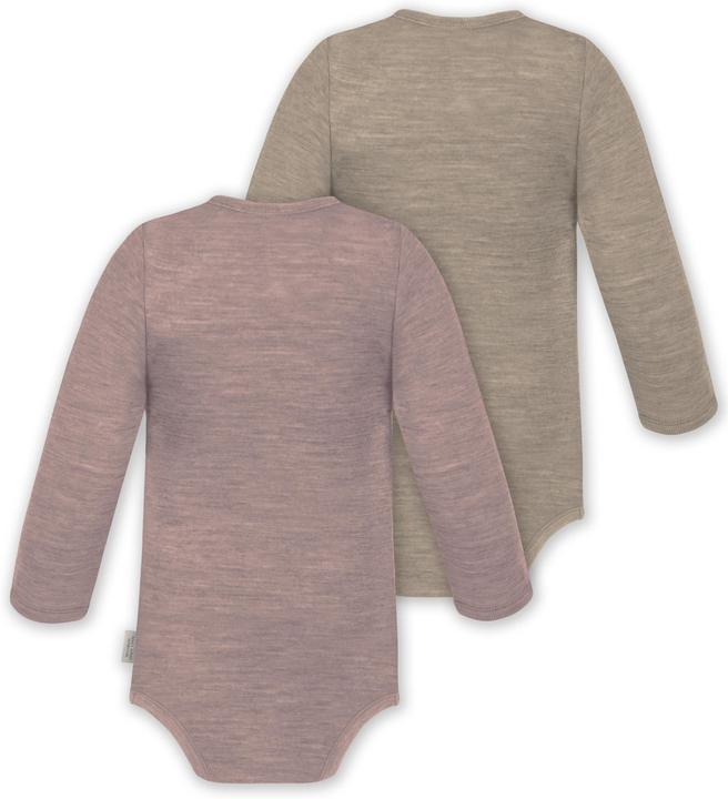 Produktbild Normani 2er Pack Baby Merino Body Langarm „Auckland" - 9373 (56)